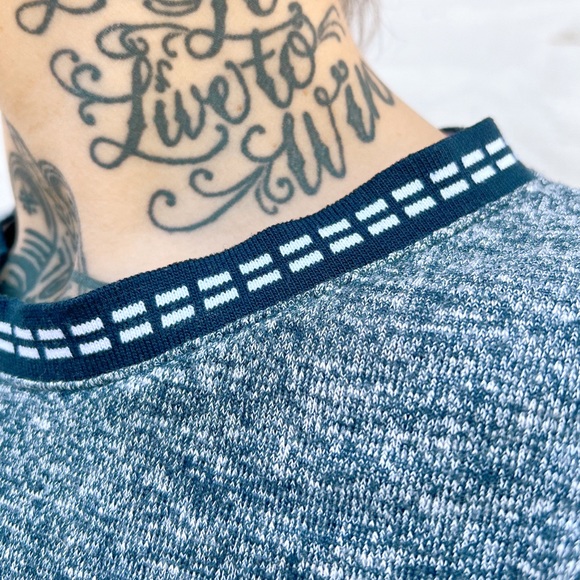 THE HUNDREDS/Preowned Men's High Crew Neck Tee Shirt Short Sleeve in Blue L - Picture 6 of 9